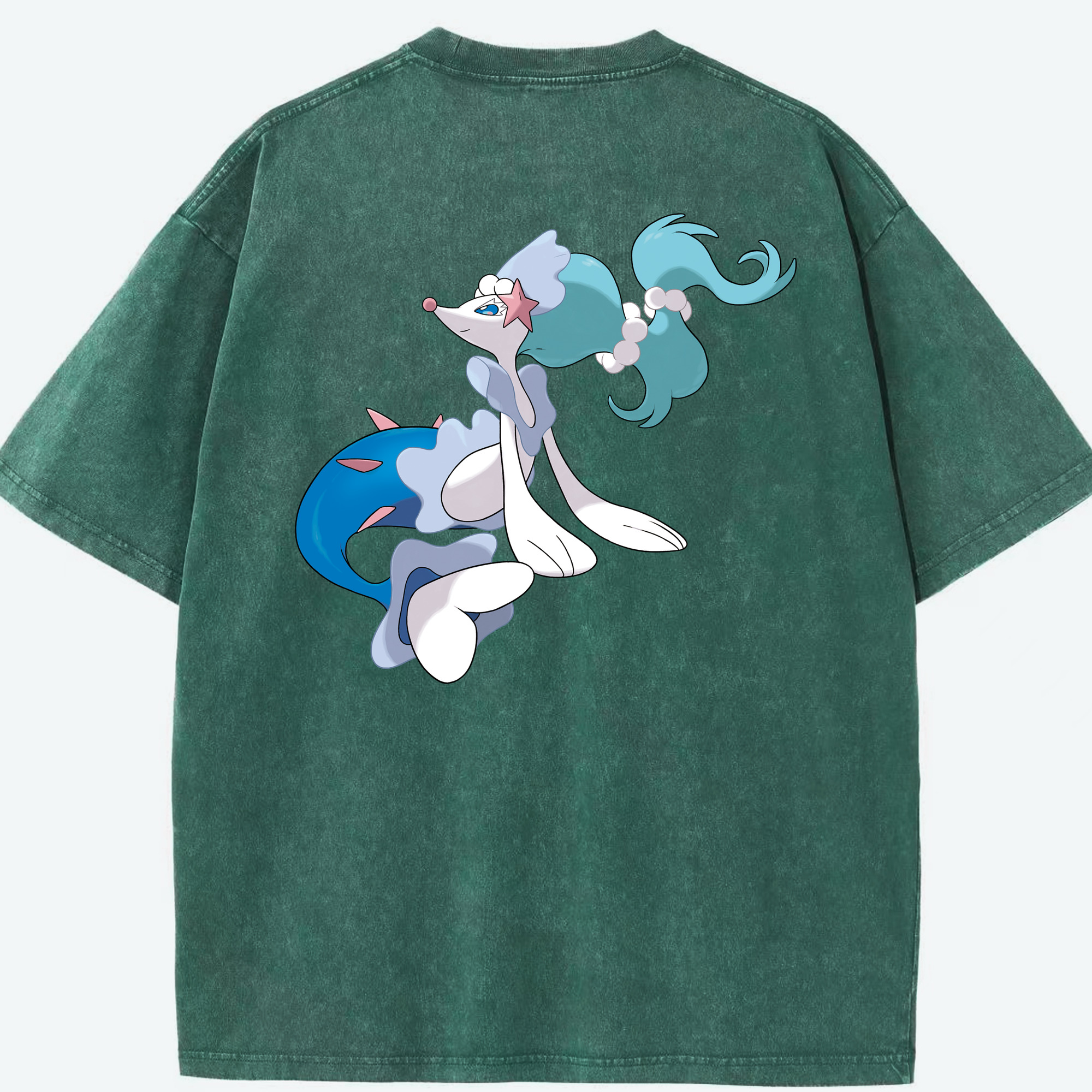 （画像用） ポケットモンスター Pokémon 綿100% ヴィンテージ風 半袖Tシャツ（背面プリント）